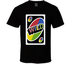 Wild Uno Card Game Fan Halloween Fancy Dress T Shirt Wild Uno Card Game Fan Halloween Fancy Dress T Shirt