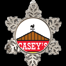 Caseys General Stores Nasdaq Company Logo Employee Fan Holiday Ornamen