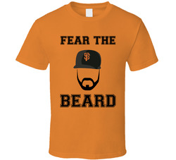 Brian Wilson Fear The Beard Baseball T Shirt Brian Wilson Fear The Beard Baseball T Shirt