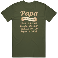 Papa For Shaia T Shirt Papa For Shaia T Shirt