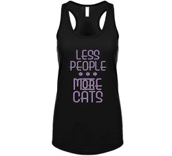 Less People More Cats Tanktop Less People More Cats Tanktop