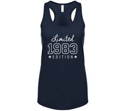 Limited Edition Born In 1983 Varsity Stile Birthday Milestone Tanktop Limited Edition Born In 1983 Varsity Stile Birthday Milestone Tanktop