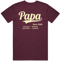 Papa Since For John T Shirt Papa Since For John T Shirt