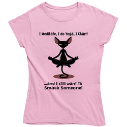 Funny Cat Yoga Ladies T Shirt Funny Cat Yoga Ladies T Shirt
