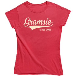 Gramsie Since Any Year Ladies T Shirt