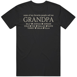 Favorite People Call Me Grandpa T Shirt