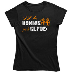 Bonnie And Clyde  Fitted Ladies T Shirt