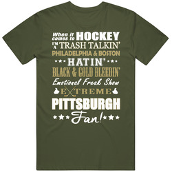 Pittsburgh Trash Talkin Hockey Fan T Shirt