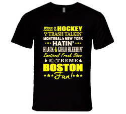 Boston Hockey Fan T Shirt