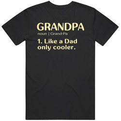 Grandpa Like A Dad Only Cooler Dictionary T Shirt Grandpa Like A Dad Only Cooler Dictionary T Shirt