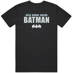 Beer Boobs Bacon Batman T Shirt Beer Boobs Bacon Batman T Shirt
