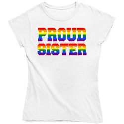 Proud Sister Lgtbq Ladies T Shirt Proud Sister Lgtbq Ladies T Shirt