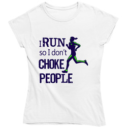 Funny I Run So I Don't Choke People Ladies T Shirt Funny I Run So I Don't Choke People Ladies T Shirt