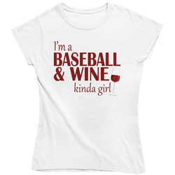 Baseball And Wine Kind Girl Fixed Ladies T Shirt Baseball And Wine Kind Girl Fixed Ladies T Shirt