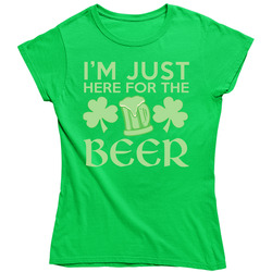 I'm Just Here For The Beer Ladies T Shirt I'm Just Here For The Beer Ladies T Shirt