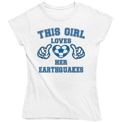 This Girl Loves Her Earthquakes Soccer T Shirt - San Jose Earthquakes Team Colors Ladies T Shirt This Girl Loves Her Earthquakes Soccer T Shirt - San Jose Earthquakes Team Colors Ladies T Shirt