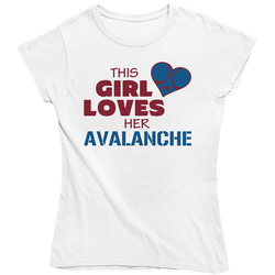 This Girl Loves Her Avalanche Hockey T Shirt - Colorado Avalanche Team Colors Ladies T Shirt This Girl Loves Her Avalanche Hockey T Shirt - Colorado Avalanche Team Colors Ladies T Shirt