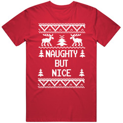 Naughty But Nice Christmas Ugly Sweater T Shirt Naughty But Nice Christmas Ugly Sweater T Shirt