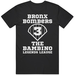 New York Yankees Bronx Bombers Babe Ruth Bambino T Shirt New York Yankees Bronx Bombers Babe Ruth Bambino T Shirt