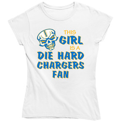 This Girl is a Die Hard Chargers Fan Football T Shirt - San Diego Chargers Team Colors Ladies T Shirt This Girl is a Die Hard Chargers Fan Football T Shirt - San Diego Chargers Team Colors Ladies T Shirt