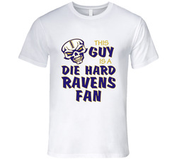 This Guy is a Die Hard Ravens Fan Football T Shirt - Baltimore Ravens Team Colors T Shirt This Guy is a Die Hard Ravens Fan Football T Shirt - Baltimore Ravens Team Colors T Shirt