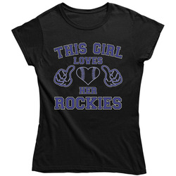 This Girl Loves Her Rockies Baseball Heart Ladies T Shirt This Girl Loves Her Rockies Baseball Heart Ladies T Shirt