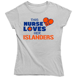 This Nurse Loves Her Islanders Hockey T Shirt - New York Islanders Team Colors Ladies T Shirt This Nurse Loves Her Islanders Hockey T Shirt - New York Islanders Team Colors Ladies T Shirt
