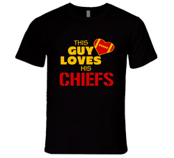 This Guy Loves His Chiefs Football T Shirt - Kansas City Chiefs Team Colors T Shirt This Guy Loves His Chiefs Football T Shirt - Kansas City Chiefs Team Colors T Shirt
