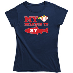 California Angels - My Heart Belongs To Mike Trout Ladies Fitted Baseball Ladies T Shirt California Angels - My Heart Belongs To Mike Trout Ladies Fitted Baseball Ladies T Shirt
