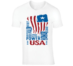 Usa Power American Flag T Shirt Usa Power American Flag T Shirt