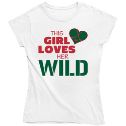This Girl Loves Her Wild Hockey T Shirt - Minnesota Wild Team Colors Ladies T Shirt This Girl Loves Her Wild Hockey T Shirt - Minnesota Wild Team Colors Ladies T Shirt
