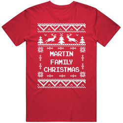 Martin Family Christmas Ugly Sweater T Shirt Martin Family Christmas Ugly Sweater T Shirt