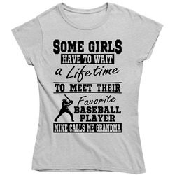 Some Girls Favorite Baseball Player Baseball Grandma Ladies T Shirt Some Girls Favorite Baseball Player Baseball Grandma Ladies T Shirt