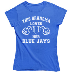 This Grandma Loves Her Blue Jays Baseball Ladies T Shirt This Grandma Loves Her Blue Jays Baseball Ladies T Shirt