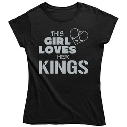 This Girl Loves Her Kings Hockey T Shirt - Los Angeles Kings Team Colors Ladies T Shirt This Girl Loves Her Kings Hockey T Shirt - Los Angeles Kings Team Colors Ladies T Shirt