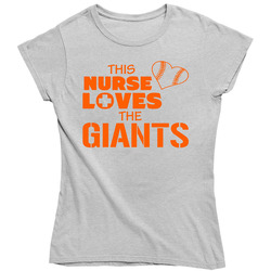 This Nurse Loves The Giants Baseball Ladies T Shirt This Nurse Loves The Giants Baseball Ladies T Shirt