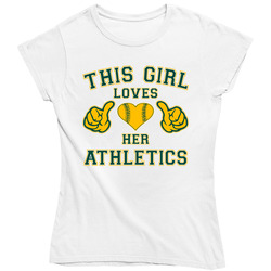 This Girl Loves Her Oakland Athletics Baseball Heart Ladies T Shirt This Girl Loves Her Oakland Athletics Baseball Heart Ladies T Shirt