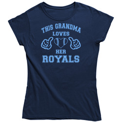 This Grandma Loves Her Royals Baseball Heart T Shirt - Kansas City Team Colors Ladies T Shirt This Grandma Loves Her Royals Baseball Heart T Shirt - Kansas City Team Colors Ladies T Shirt