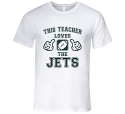 This Teacher Loves the Jets Football T Shirt - NY Jets Team Colors T Shirt This Teacher Loves the Jets Football T Shirt - NY Jets Team Colors T Shirt