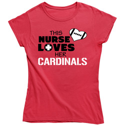 This Nurse Loves Her Cardinals Football T Shirt - Arizona Cardinals Team Colors Ladies T Shirt This Nurse Loves Her Cardinals Football T Shirt - Arizona Cardinals Team Colors Ladies T Shirt