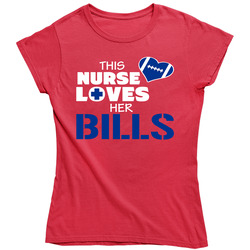 This Nurse Loves The Bills Football T Shirt - Buffalo Bills Team Colors Ladies T Shirt This Nurse Loves The Bills Football T Shirt - Buffalo Bills Team Colors Ladies T Shirt