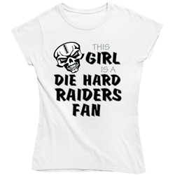 This Girl is a Die Hard Raiders Fan Football T Shirt - Oakland Raiders Team Colors Ladies T Shirt This Girl is a Die Hard Raiders Fan Football T Shirt - Oakland Raiders Team Colors Ladies T Shirt