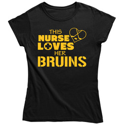 This Nurse Loves Her Bruins Hockey T Shirt - Boston Bruins Team Colors Ladies T Shirt This Nurse Loves Her Bruins Hockey T Shirt - Boston Bruins Team Colors Ladies T Shirt