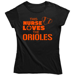 This Nurse Loves The Orioles Baseball T Shirt - Baltimore Orioles Team Colors Ladies T Shirt This Nurse Loves The Orioles Baseball T Shirt - Baltimore Orioles Team Colors Ladies T Shirt