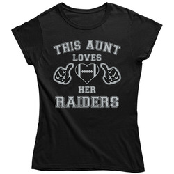 This Aunt Loves Her Raiders Football T Shirt - Oakland Raiders Team Colors Ladies T Shirt This Aunt Loves Her Raiders Football T Shirt - Oakland Raiders Team Colors Ladies T Shirt