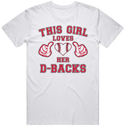 This Girl Loves Her Airzona Diamondbacks Baseball Heart T Shirt This Girl Loves Her Airzona Diamondbacks Baseball Heart T Shirt