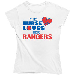 This Nurse Loves Her Rangers Hockey T Shirt - New York Rangers Team Colors Ladies T Shirt This Nurse Loves Her Rangers Hockey T Shirt - New York Rangers Team Colors Ladies T Shirt
