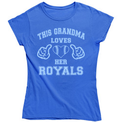 This Grandma Loves Her Royals Baseball Heart Ladies T Shirt This Grandma Loves Her Royals Baseball Heart Ladies T Shirt