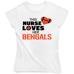 This Nurse Loves Her Bengals Football T Shirt - Cincinnati Bengals Team Colors Ladies T Shirt This Nurse Loves Her Bengals Football T Shirt - Cincinnati Bengals Team Colors Ladies T Shirt