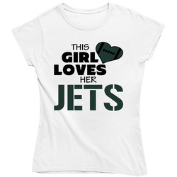 This Girl Loves Her Jets Football T Shirt - New York Jets Team Colors Ladies T Shirt This Girl Loves Her Jets Football T Shirt - New York Jets Team Colors Ladies T Shirt
